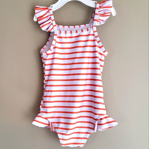 Striped Smurfette one piece swimsuit - Picture 2 of 3